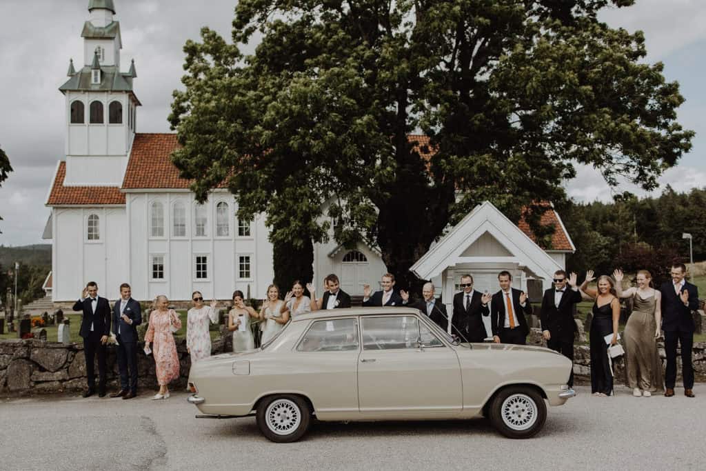 bryllupsbil fotografering