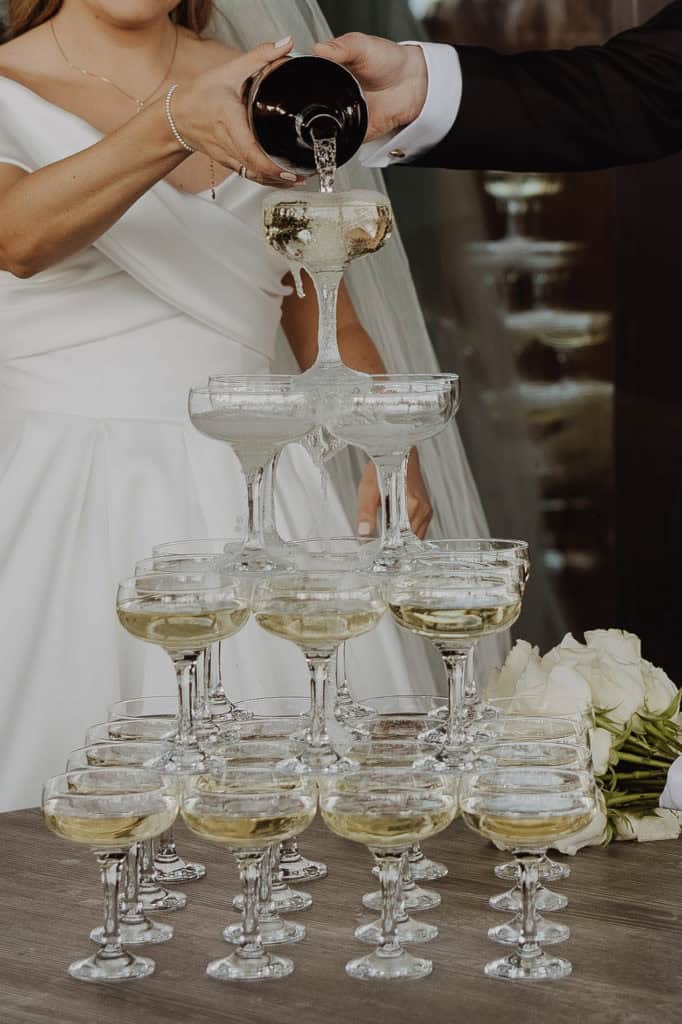 champagnetårn bryllup skarsnuten hotel