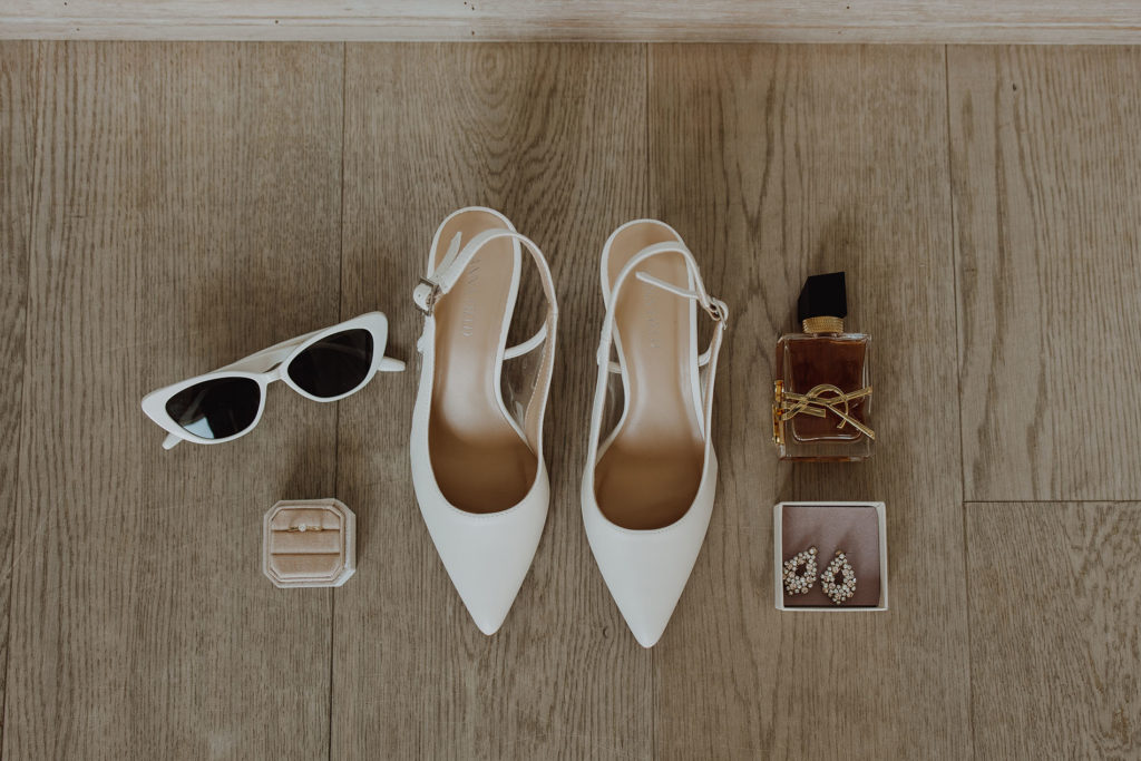 forberedelser brud strand hotel fevik flatlay