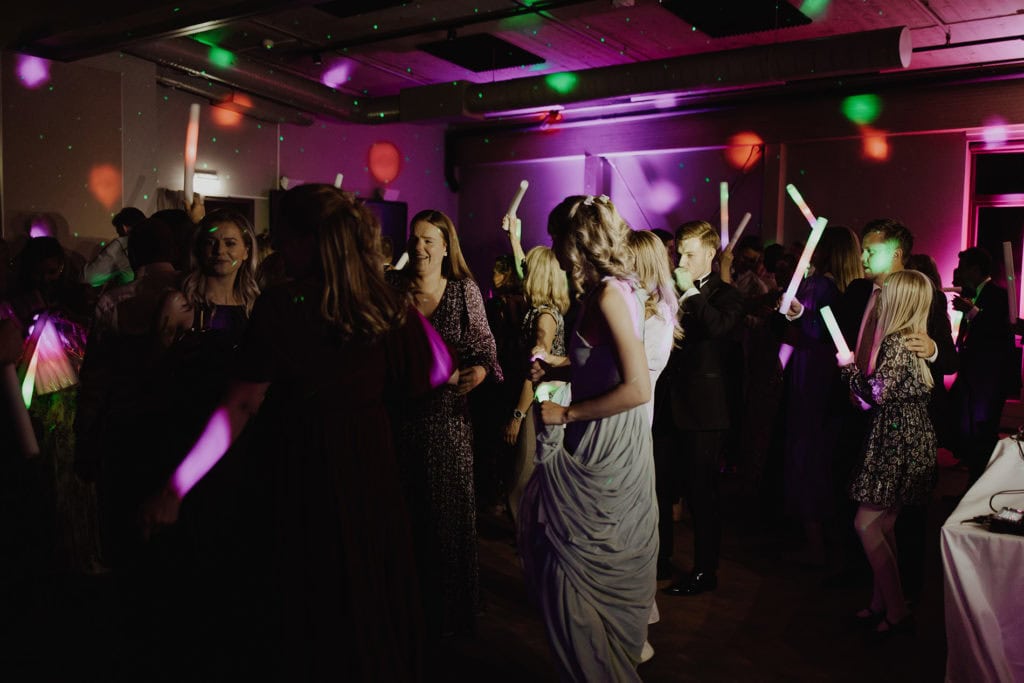 glowstick bryllup skarsnuten hotel