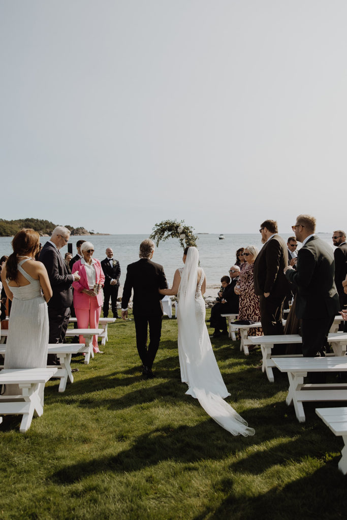 utevielse strand hotel fevik far og brud