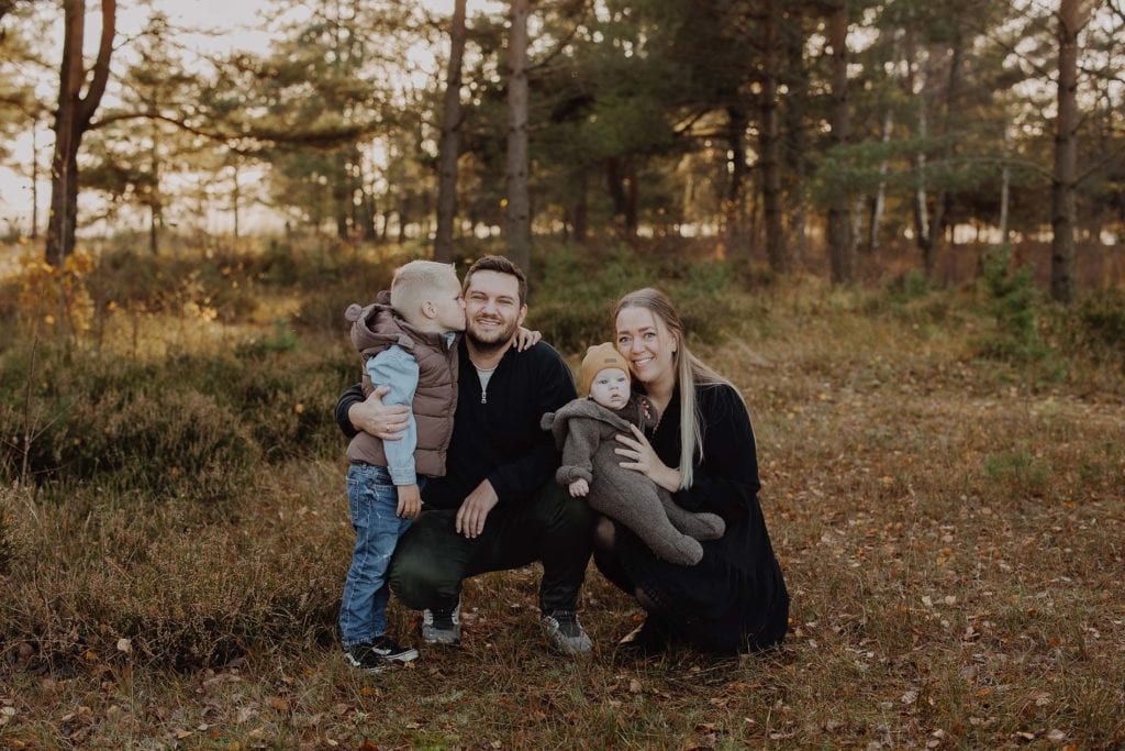 familiefotografering om høsten